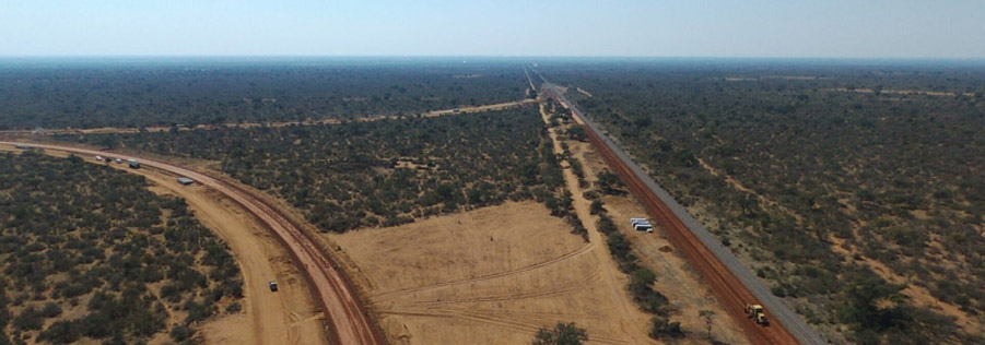 Railway Construction to Tshele Hills - Botswana